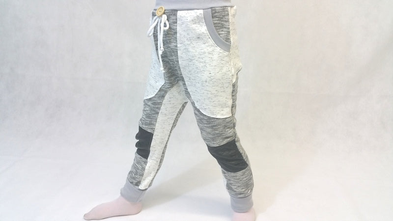 Atelier MiaMia-Jogger - Pantaloni della tuta a quadri gr. 50-140 Grigio Erica 3