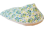 Atelier MiaMia nursing pillow or side sleeper pillow positioning pillow green-blue floral pattern 31