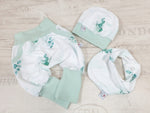 Coole Pumphose oder Babyset kurz und lang Eukalyptus 31 von Atelier MiaMia