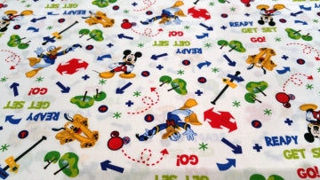 Disney Stoff - Mickey und Pluto //12