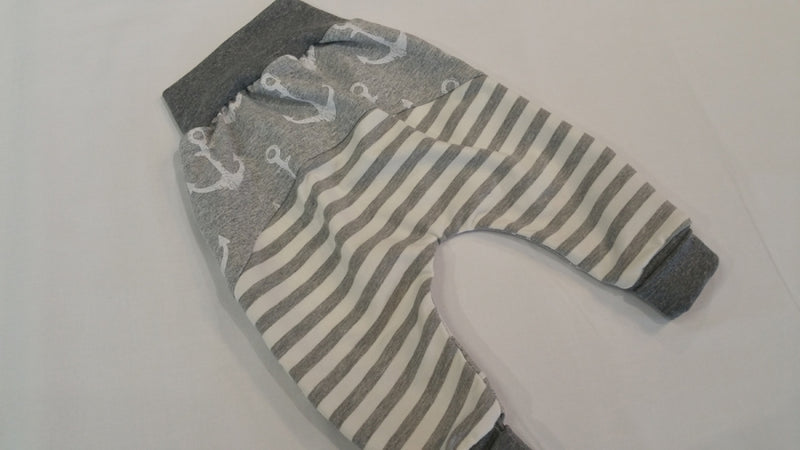 Atelier MiaMia-Jogger - Pantaloni della tuta a quadri gr. 50-140 ancoraggio bianco grigio 4