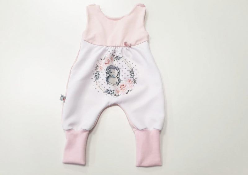 Atelier MiaMia romper with panel short and long also as baby set motif little hedgehog 400