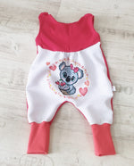 Atelier MiaMia romper with panel short and long also as baby set motif Panta Cupcake 401