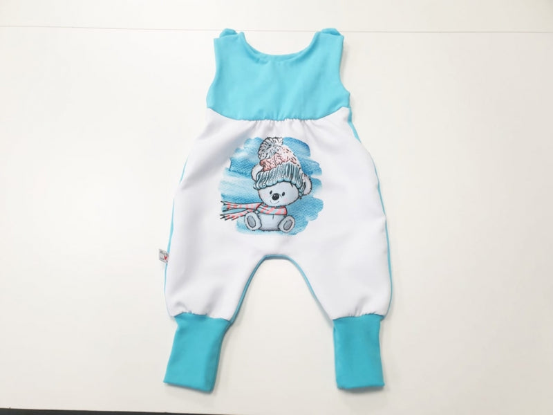 Pagliaccetto Atelier MiaMia con pannello corto e lungo anche come baby set motivo orsetto 402