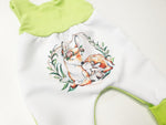 Strampler mit Panel kurz und lang auch als Baby Set Motiv Reh 403 von Atelier MiaMia