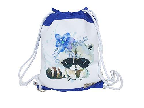 Kinderrucksack, Kindergartenrucksack, Sportbeutel, Beutelrucksack,Kindertasche Waschbär von Atelier MiaMia