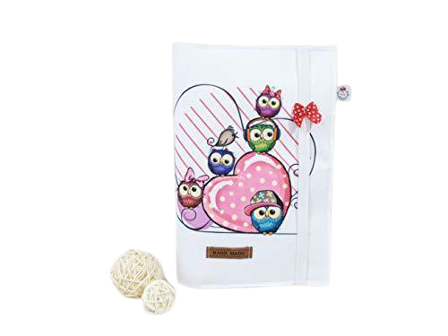 Atelier MiaMia - Copertina U-book 51 gufi rosa