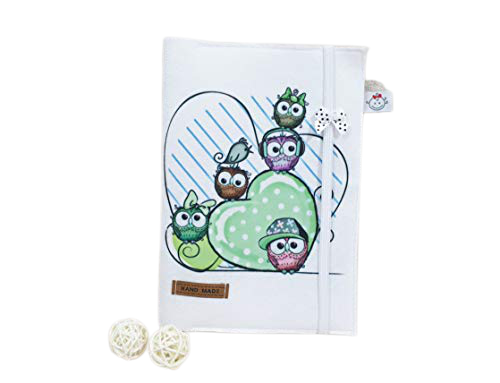 Atelier MiaMia - Copertina U-book 15 gufi verde