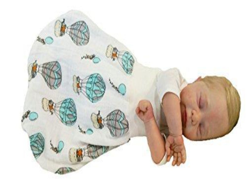 Atelier MiaMia - swaddle romper bag baby child hot air balloons from Gr. 50-80 muslin fabric strictly limited !! muslin