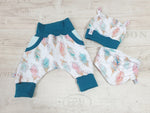 Atelier MiaMia Cool mutandine o baby set piume corte e lunghe blu 47