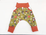 Atelier MiaMia Cool bloomers or baby set short and long raccoon green red 49