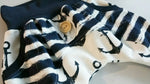 Atelier MiaMia - Popo Bloomers Gr. 50-110 also as a set with cap and scarf blue black anchor Maritim 4