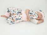 Atelier MiaMia Cool bloomers or baby set short and long floral retro flowers 50