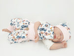 Atelier MiaMia Cool bloomers or baby set short and long floral retro flowers 50