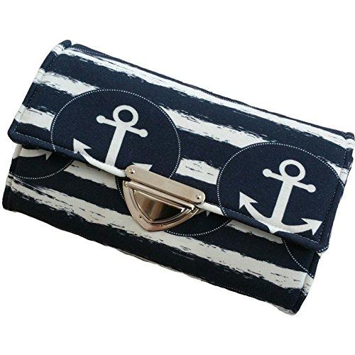 Atelier MiaMia women's wallet women's wallet women's wallet handmade unique piece anchor maritime