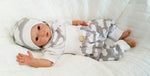 Coole Pumphose oder Babyset kurz und lang Graue Wolken 56 von Atelier MiaMia