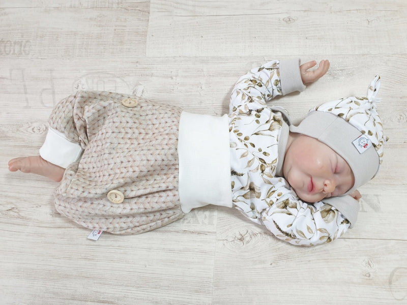 Strampler kurz und lang auch als Baby Set Blumen Bunt 6 von Atelier MiaMia