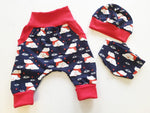 Atelier MiaMia Cool bloomers or baby set short and long polar bears blue red 63
