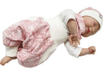 Coole Pumphose oder Babyset kurz und lang Ornamente rosa creme 65 von Atelier MiaMia