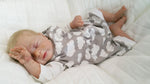 Atelier MiaMia onesie short and long also as baby cloud gray 67