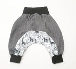 Atelier MiaMia - Popo Bloomers gr. 50-110 anche come set con cappello e sciarpa grigio Africa animali 7