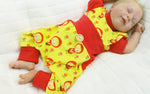 Atelier MiaMia Cool bloomers or baby set short and long Little Red Riding Hood Red Yellow 70