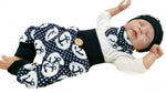 Coole Pumphose oder Babyset kurz und lang Anker Blau Punkte 71 von Atelier MiaMia