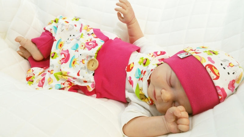 Coole Pumphose oder Babyset kurz und lang Prinzessinen Schloss Pink 75 von Atelier MiaMia