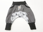 Atelier MiaMia - Popo Bloomers Gr. 50-110 also as a set with hat and scarf gray Africa animals 7
