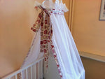 Atelier MiaMia bed canopy Delicate with border of choice and bow 8