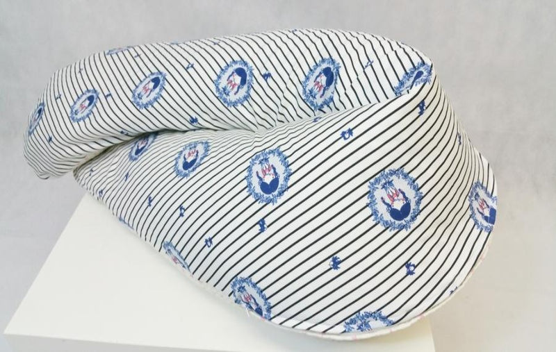 Atelier MiaMia Nursing Pillow or Side Sleeper Pillow Positioning Pillow Girls Blue 81