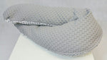 Atelier MiaMia nursing pillow or side sleeper pillow gray stars 86