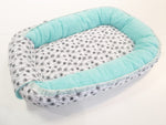 Cocoon, Babynestchen, Babybett Limitierte Auflage Hellblau Pusteblume 9 von Atelier MiaMia