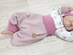 Coole Pumphose oder Babyset Waffeljersey Rosa 90 von Atelier MiaMia