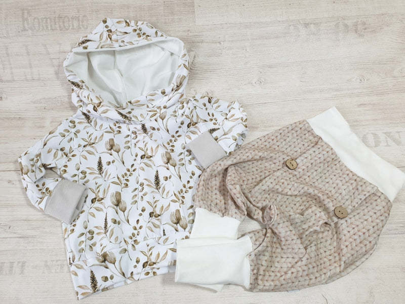 Coole Pumphose oder Babyset Zopfmuster beige 91 von Atelier MiaMia