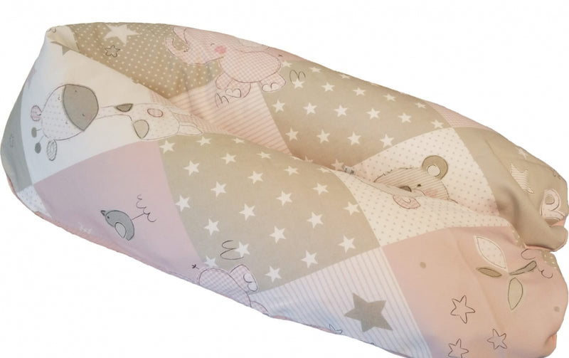 Atelier MiaMia nursing pillow or side sleeper pillow giraffe, elephant, bear 92