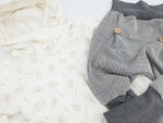 Atelier MiaMia Cool bloomers or baby set checked pattern gray 99