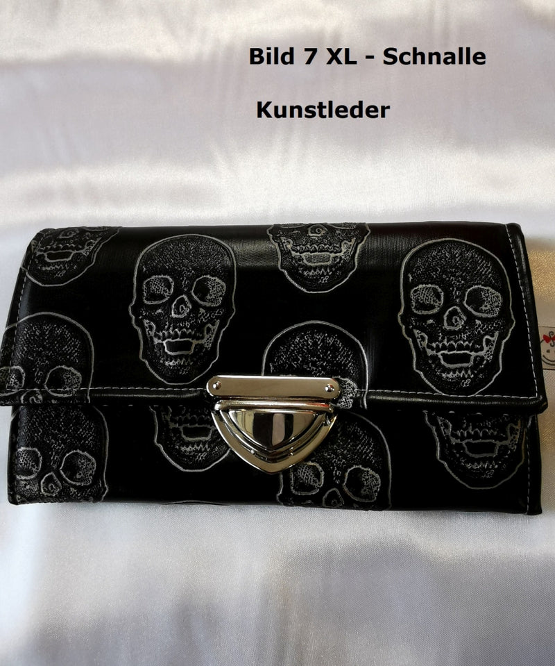 Atelier MiaMia wallet XL with buckle Gost Skull leather Black AVAILABLE NOW