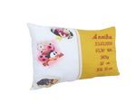 Atelier MiaMia birth pillow - name pillow with embroidery - panel - photo