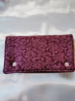 Atelier MiaMia purse XL with buttons antique rose floral pattern AVAILABLE IMMEDIATELY