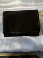 Atelier MiaMia wallet midi with buttons or buckle imitation leather black IMMEDIATELY AVAILABLE