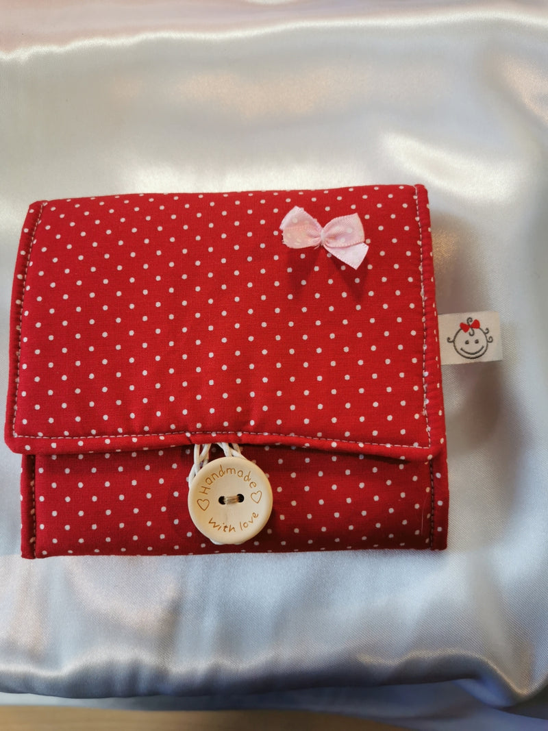 Atelier MiaMia purse mini button red dots AVAILABLE IMMEDIATELY