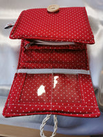 Atelier MiaMia purse mini button red dots AVAILABLE IMMEDIATELY