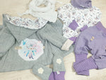 Atelier MiaMia - hooded jacket baby child size 50-140 coarse knit jacket limited !! Chunky gray dream catcher J15