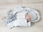 Kaputzenjacke Baby Kind Größe 50-140 !! Bonclestrick Stracciatella J20 von Atelier MiaMia