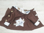 Walk - Kaputzenjacke Baby Kind Größe 50-140 Jacke Limitiert !! Walk -Jacke Braun Klexe Bunt J26 von Atelier MiaMia