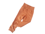 Baby und Kinder Leggins Rostrot Orange Größe 50-116 von Atelier MiaMia