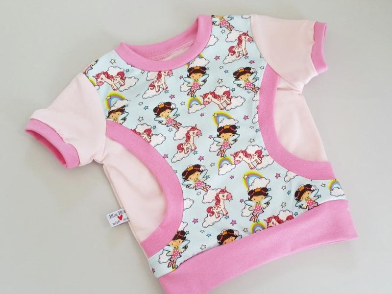 Atelier MiaMia - hoodie sweater with fanny pack baby child from 44-122 short or long sleeve Mia and Me 55