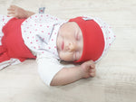 Atelier MiaMia Beanie Set Cappello e Sciarpa Baby Little Hearts No.270