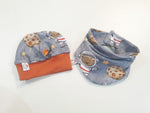 Atelier MiaMia Beanie Set Cappello e Sciarpa Baby Little Bear Cosmonauta No.271